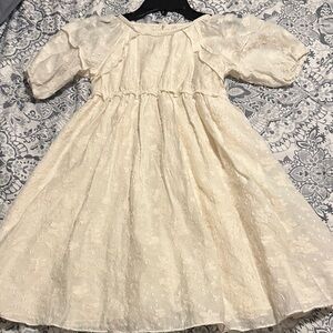 Nannette Cream Formal Kids Dress